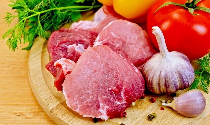 اللحوم والخضروات للنظام الغذائي الكيتون